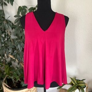 LOFT Pink Sleeveless Relaxed Tank Top